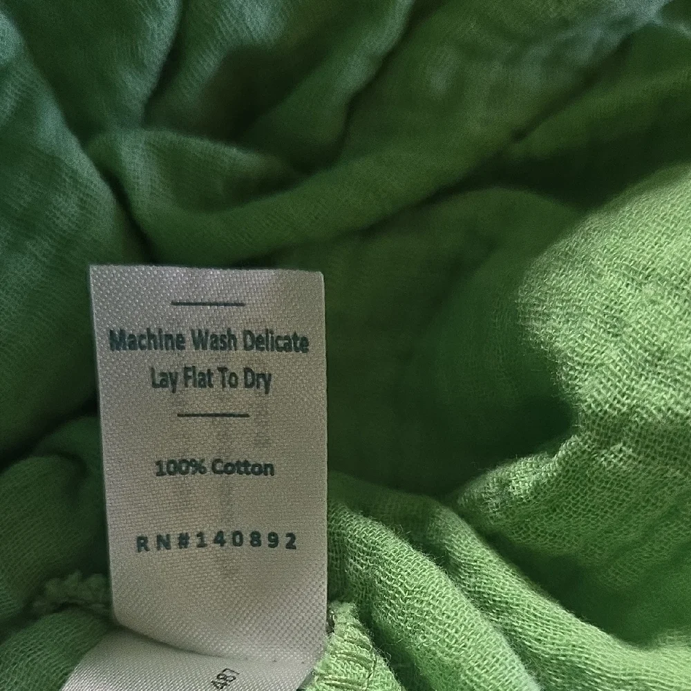 Marine Layer Sage Green Tiered Tie-Shoulder Midi Dress - Picture 4 of 4